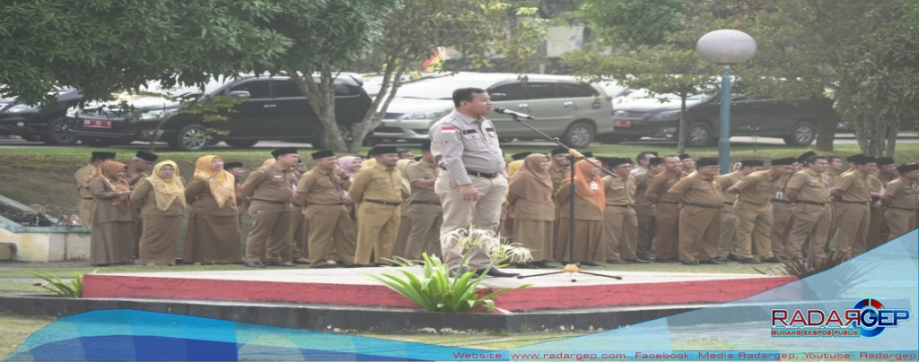 Mendadak Cek Disiplin Pegawai, Bupati Pimpin Apel Pagi Bersama